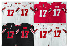 Carnell #17 Tate Ohio MEN Stitched Jersey Black/Red/White