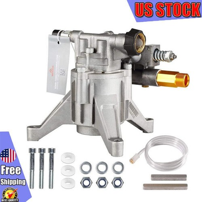 #ad Pressure Washer Pump 3000 PSI 7 8quot; Shaft Vertical Double Seal Leak Proof Silver $101.02