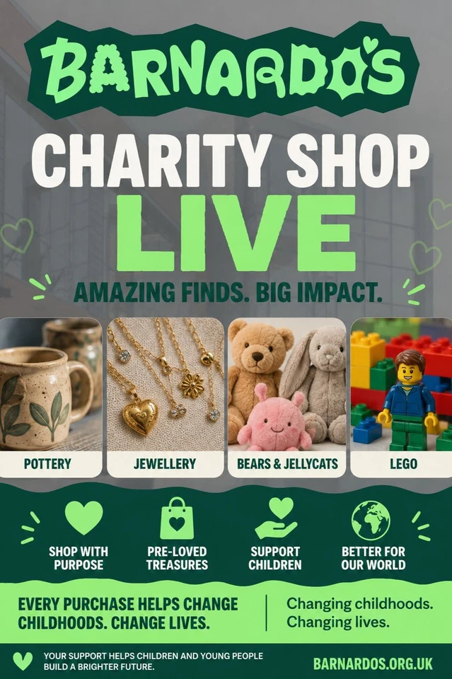Barnardo's Charity Shop Experience Live Auction Starting £1 Online Shopping