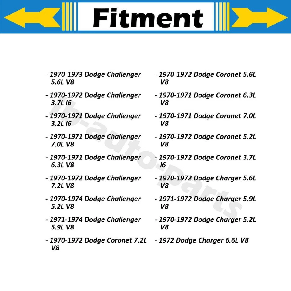 2X Pinzas de freno delanteras para Dodge Challenger 1970 1971 1972 1973 1974 Foto 2 de 4