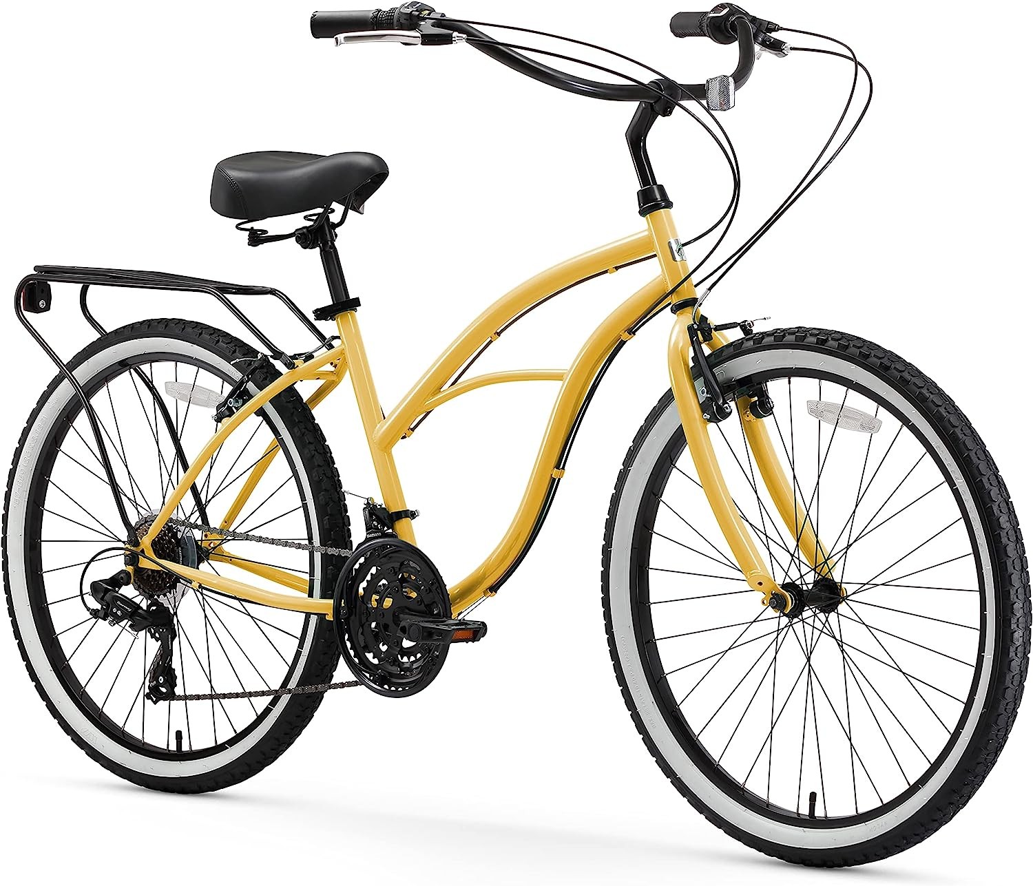 Кругобегочный велосипед Sixthreezero 7 скоростей 24 колеса -КРЕМОВОЕЧЕРНОЕ СИДЕНЬЕ РУЧКИ 81490₽