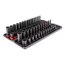 Tekton Sid90205 1/4 In Drive Impact Socket Set, Metric, Sae, 58 Pcs