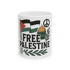 Free Palestine Ceramic Mug - 11oz  15oz