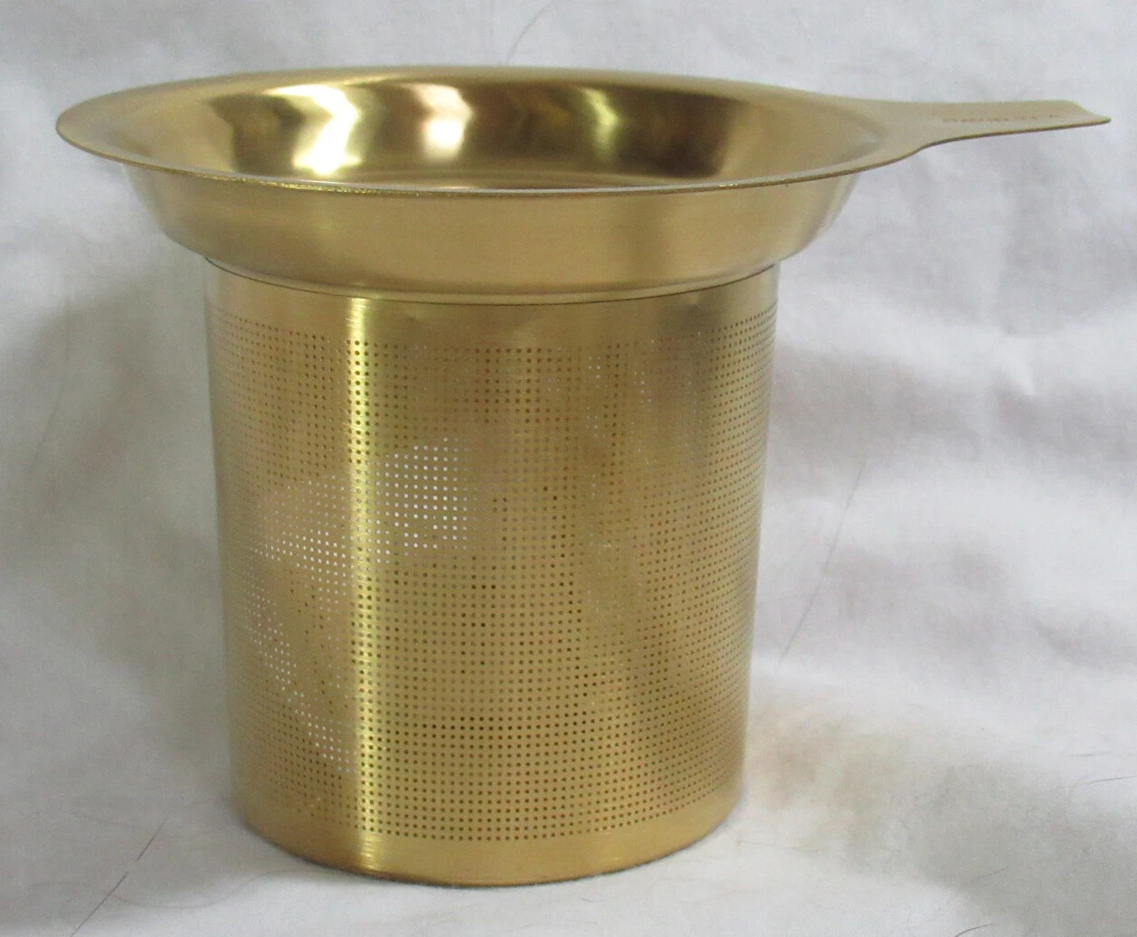 Davids Tea DARK MATTE GOLD PERFECT INFUSER new stainless steel for loose tea