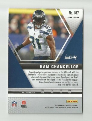 2020 MOSAIC REACTIVE GOLD MOSAIC PRIZM KAM CHANCELLOR #187 SEATTLE