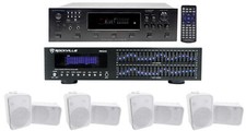 Technical Pro 6000w 6 Zone Home Theater Bluetooth Receiver 8 6.5" Speakers EQ
