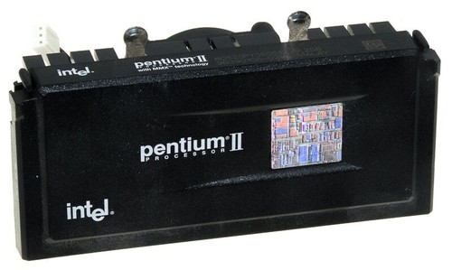 CPU Intel Pentium II SL2S6 Slot 1 350MHz+Cooler - Picture 2 of 2