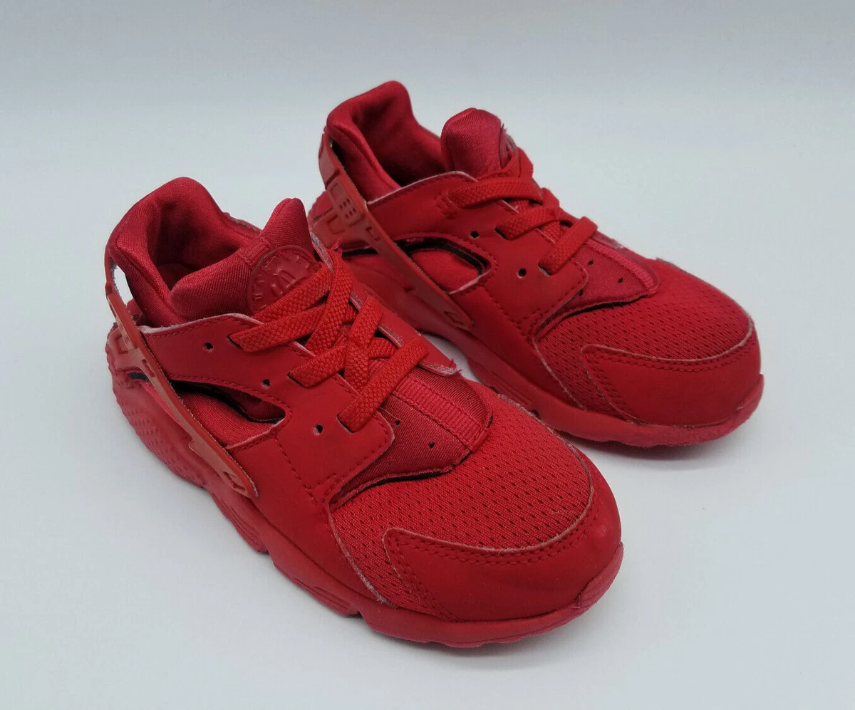 Nike Air Huarache Run Toddler s Running Shoes Size 10C Triple Red