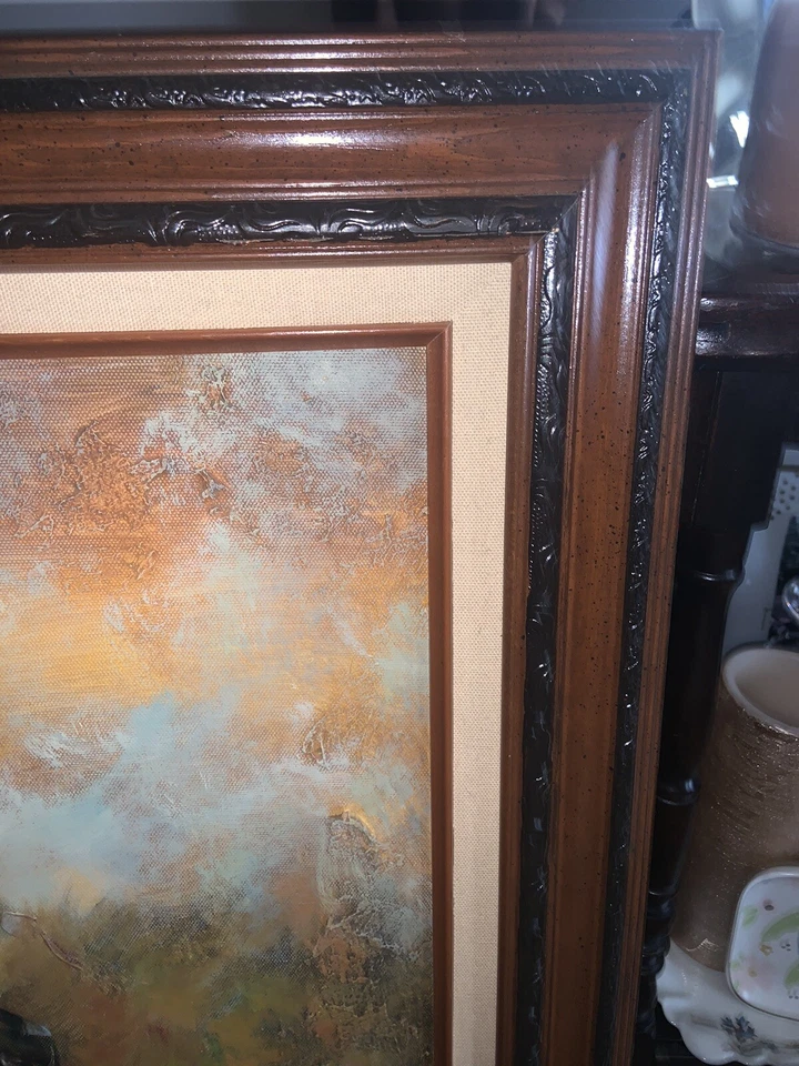 C. LAWRIE 赛马 Polo 带框 42 英寸 x 30 英寸 Polo 画 — 第 4/4 张图片