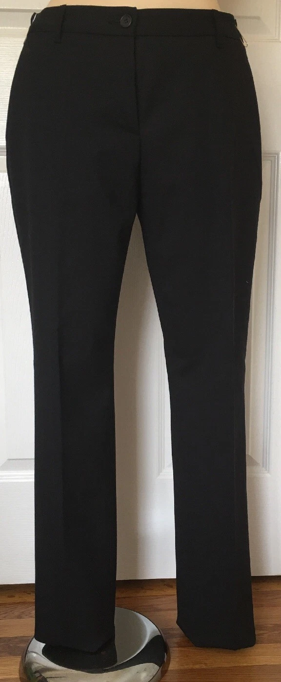 MIU MIU Pantaloni Donna Neri Made In Italy Taglia 44