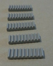 LEGO TECHNIC 3743 - 4211450 Gear Rack 1x4 Medium Stone Grey x5 Parts & Pieces **