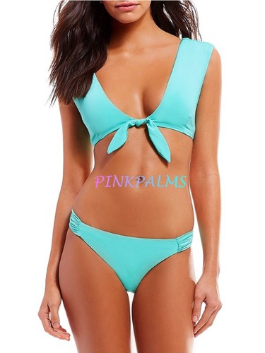 trina turk cap sleeve bikini top