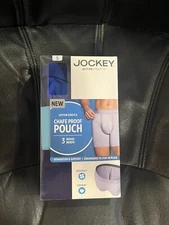 Jockey Classics Men's Cotton Stretch Pack of 3 Size Small Keep Cool, Brand New