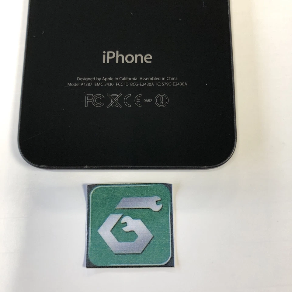 Repuesto de cubierta trasera de vidrio para Apple iPhone 4s A1387 negra genuina OEM GRADO A Foto 3 de 3