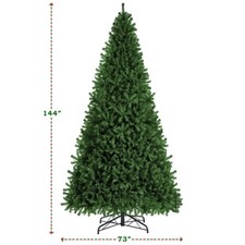 Artificial Christmas Tree with Lights Pre-lit Spruce Xmas Tree Multi Size