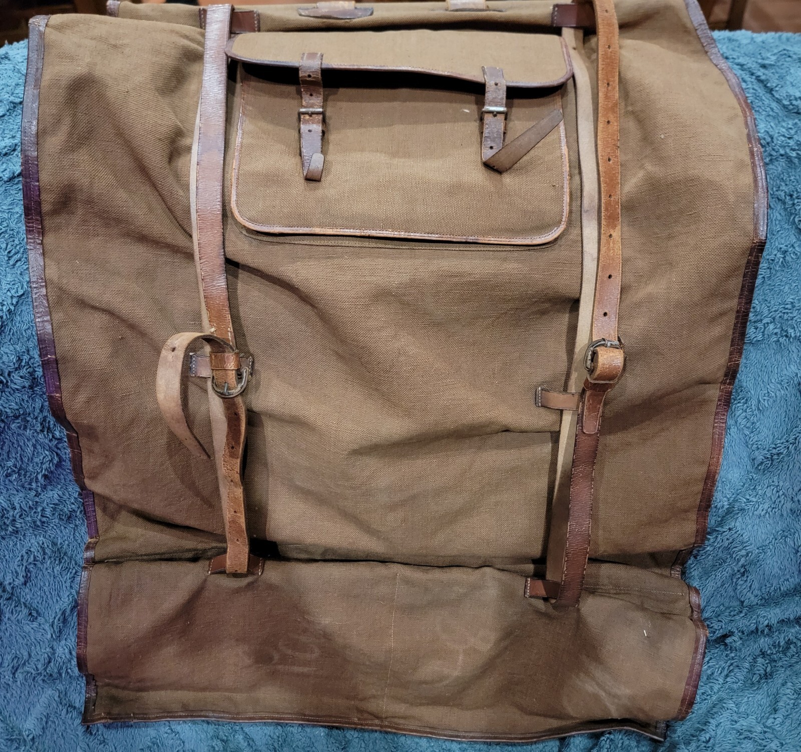 WW1 US Army Garment Bag Brown Canvas eBay