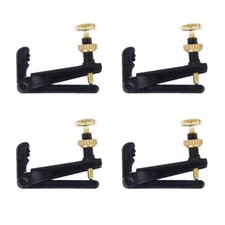 4x Regolatore accordatura corda violino 4/4 3/4  metallo NERO / ORO HRL6