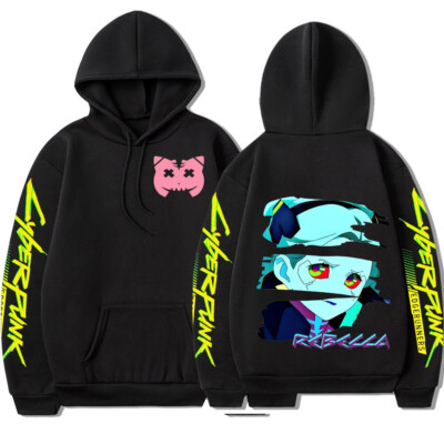 New anime cyberpunk Edgerunners Rebecca hoodie men