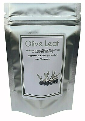 Olivenblattextrakt Kapseln 12500mg hochfest vegan natürlich 40% Oleuropein 