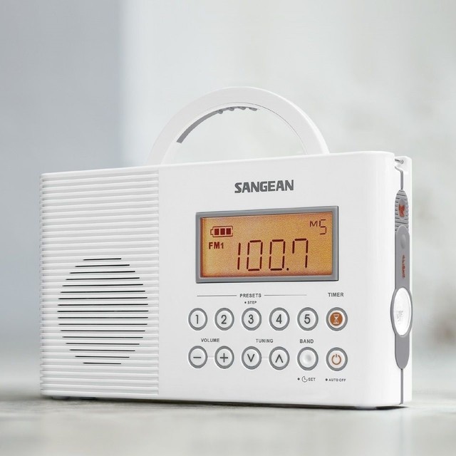 Sangean H201 Am/fm/weather Waterproof Digital Shower Radio for sale