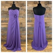 Alfred Angelo Purple Sweetheart Ballgown Evening Dress Bridesmaid UK 18 NEW