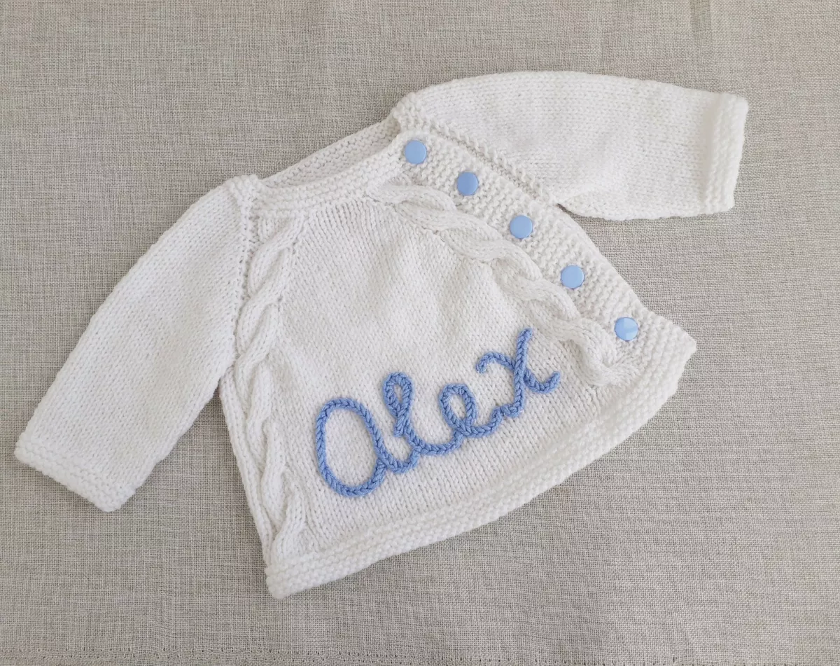 Newborn top white cardigan