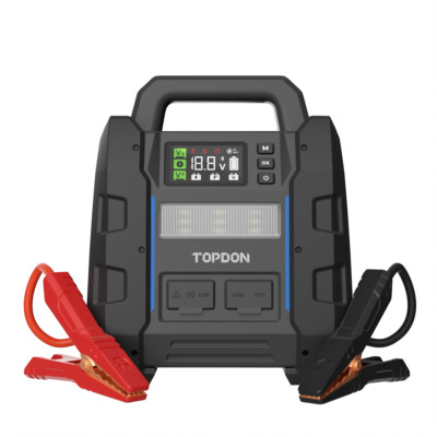 TOPDON USA V4500PLUS 2-in-1 4500 Peak Amp Jump Starter and Battery/System Tester