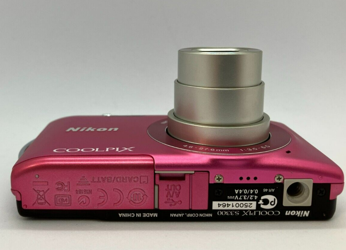 Nikon Coolpix S3300 Digital Camera 6x Optical Zoom 16MP SD
