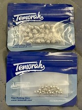 Temorah Unpainted Fishing Bait Hooks 5.5mm 25 Pcs & 3mm 25 Pcs FREE SHIPN 📦 l👀