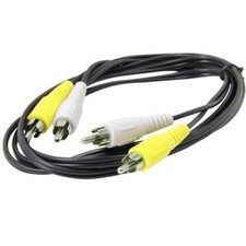 12 FT Stereo Dual RCA Audio 2 RCA Patch Cable for DVD CD TV Receiver Cable Box