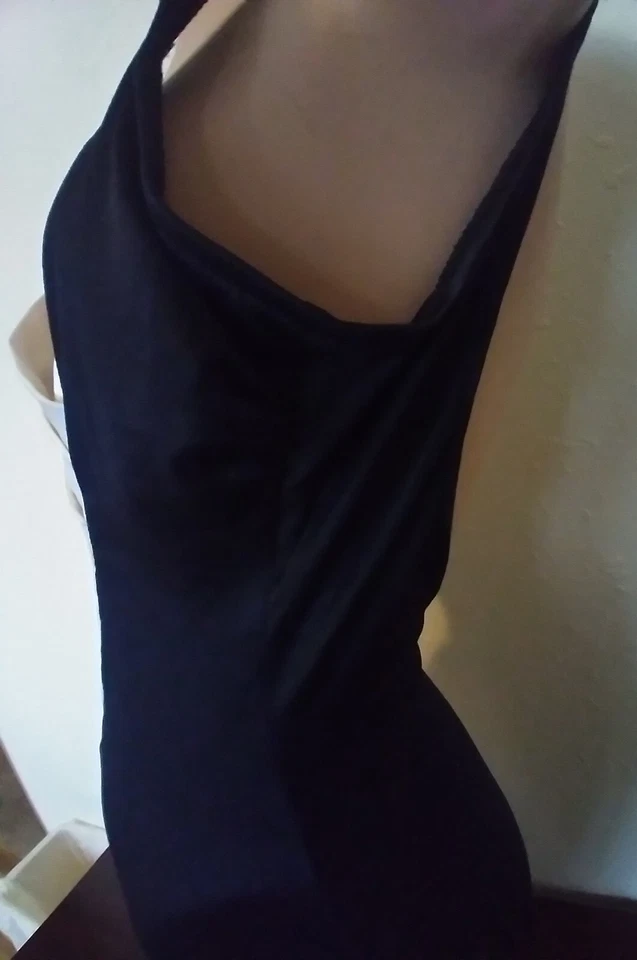 Vintage Catalina One Piece Swimsuit Colorblock Black Ivory Size 12 USA Made EUC - Image 2 of 4