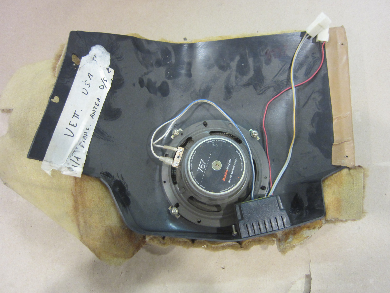 Ferrari Testarossa - Right Front Side Speaker Cover Carpet - - P/N 61550600