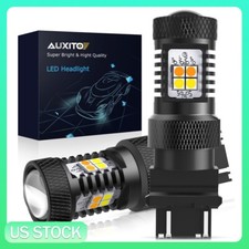 2x 3157 Error Free Switchback Whiteamber Led Turn Signal Drlparking Light Bulb