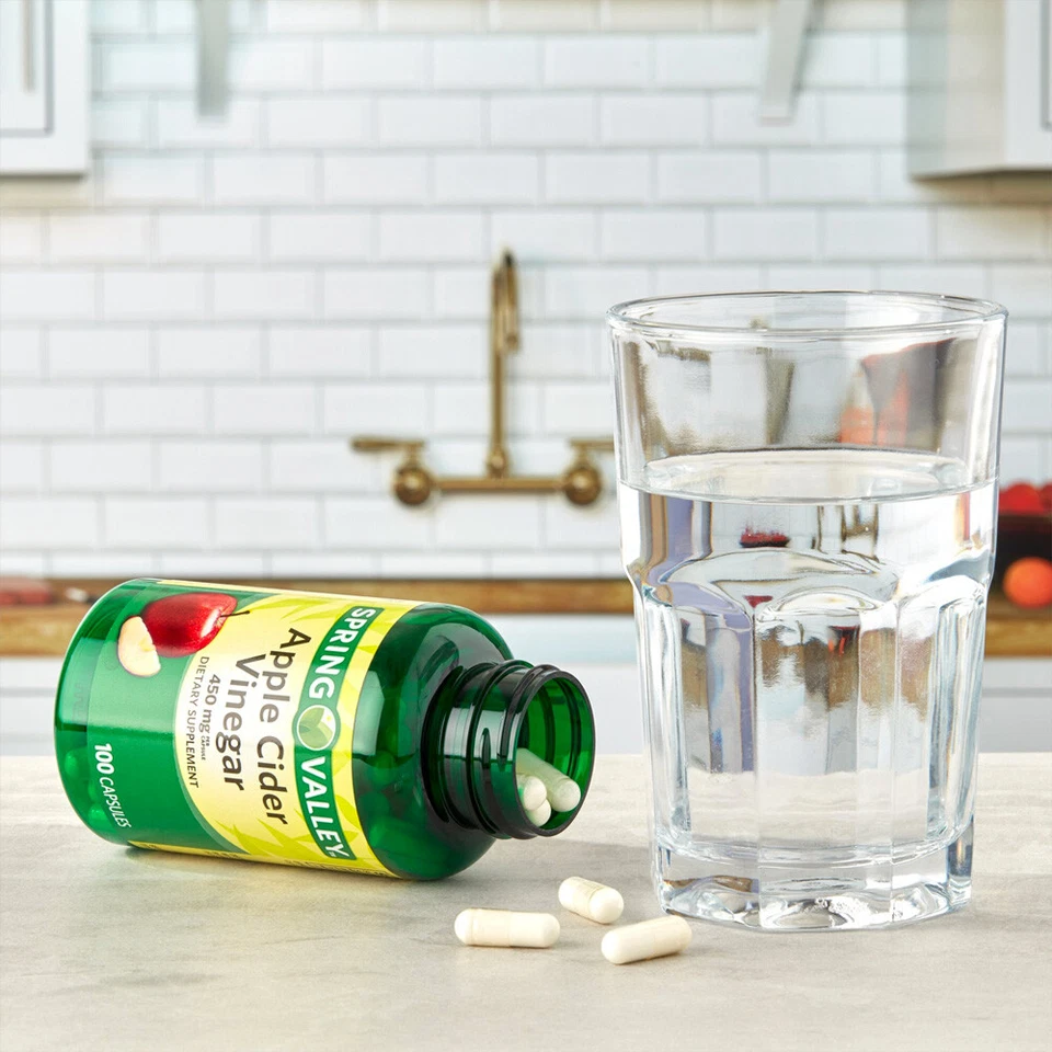 Spring Valley Apple Cider Vinegar Capsules, 450mg, 100 Count - Image 4 of 4