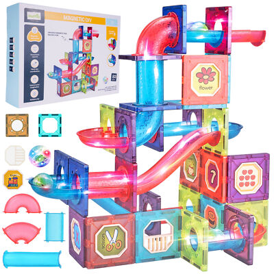 Blocks Magnetic Building 83 Stück Leuchtende 3D Bausteine Blöcke Kinder ab 3J