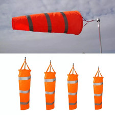 5 Sizes Airport Aviation Windsock Wind Sock Bag Festival Camping Flag Orange