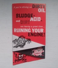 Monsanto Chemical Co Brochure Dirty Oil Ruining Your Engine Dirt, Sludge & Acid 