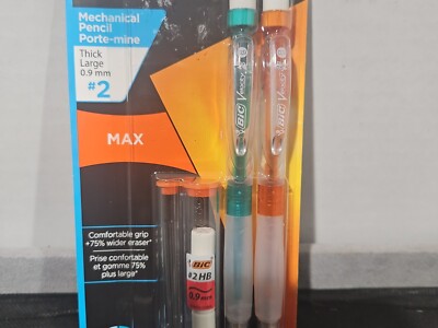 BIC Velocity Max Mechanical Pencil, Thick Point (0.9Mm), 2-Count