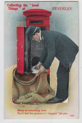 ALTER PC, SAMMELT DIE GUTEN DINGE IN BEVERLEY. 12 ANSICHTEN INNEN! Postbote 1914
