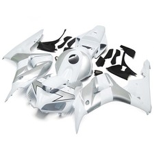 Silver White Bodywork For 2006 2007 Honda Cbr1000rr Abs Injection Fairing Kit