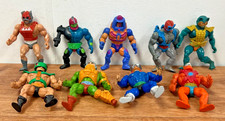 He-Man MOTU Vintage Plastic Figures Some Accessories Lot of 9