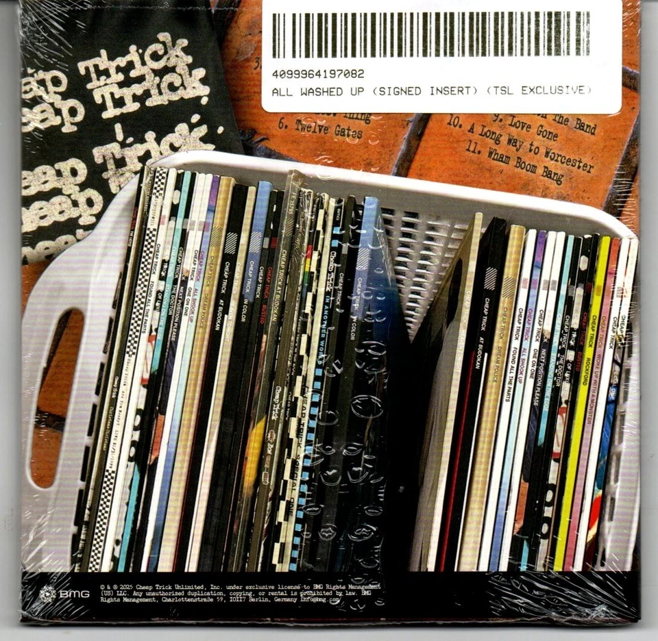 CHEAP TRICK: ALL WASHED UP CD BRAND NEW SIGNED AUTOGRAPHED CARD FULL BAND - Image 2 of 3