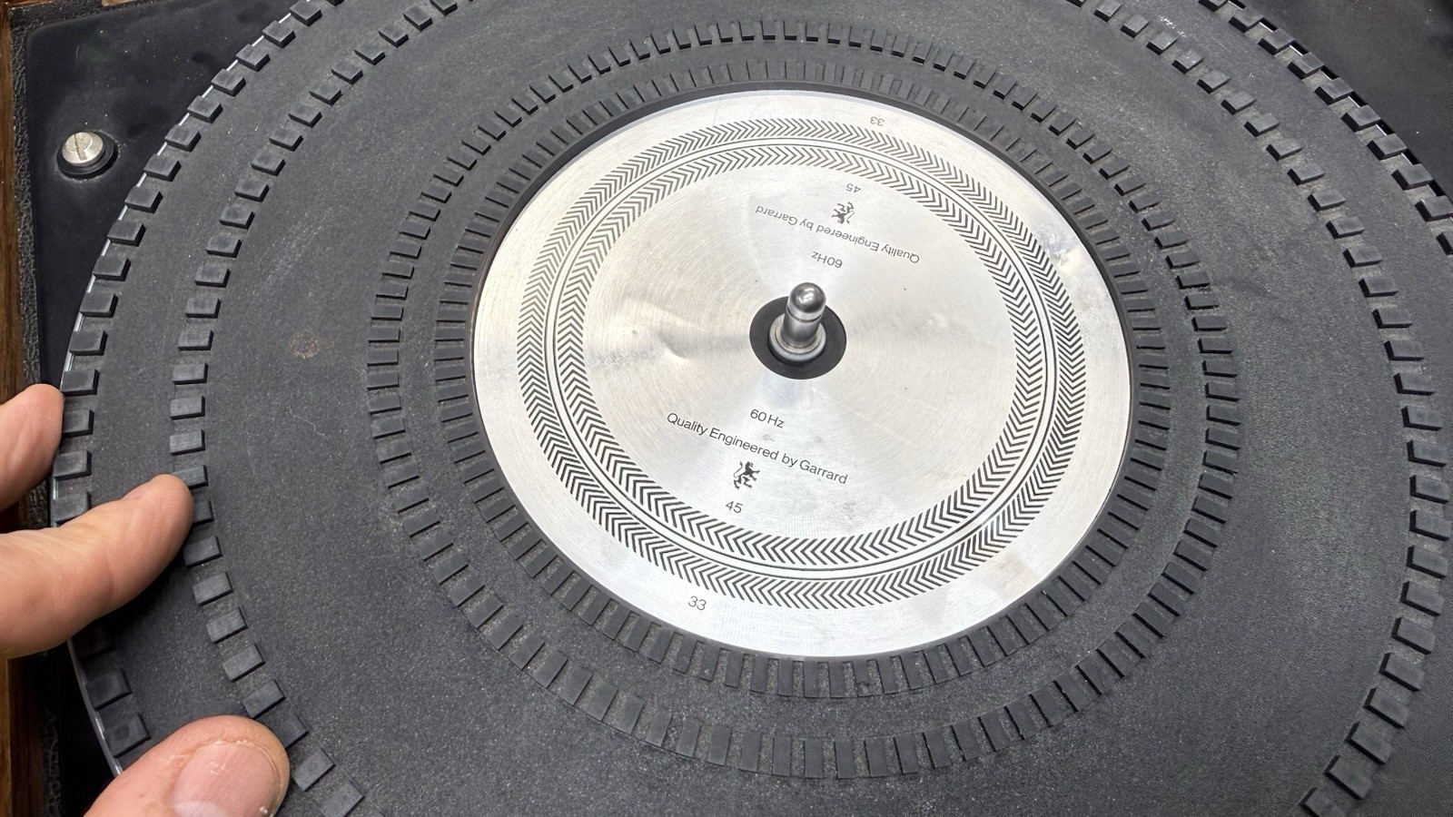 Garrard 990B Turntable SERVICED New Belt AT Cartridge Stylus See Video Works GRT