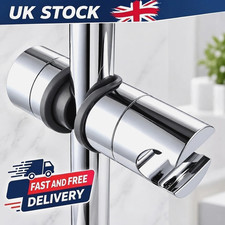 Universal Adjustable Shower Head Holder  18-25mm Chrome Slider Rail Bracket UK