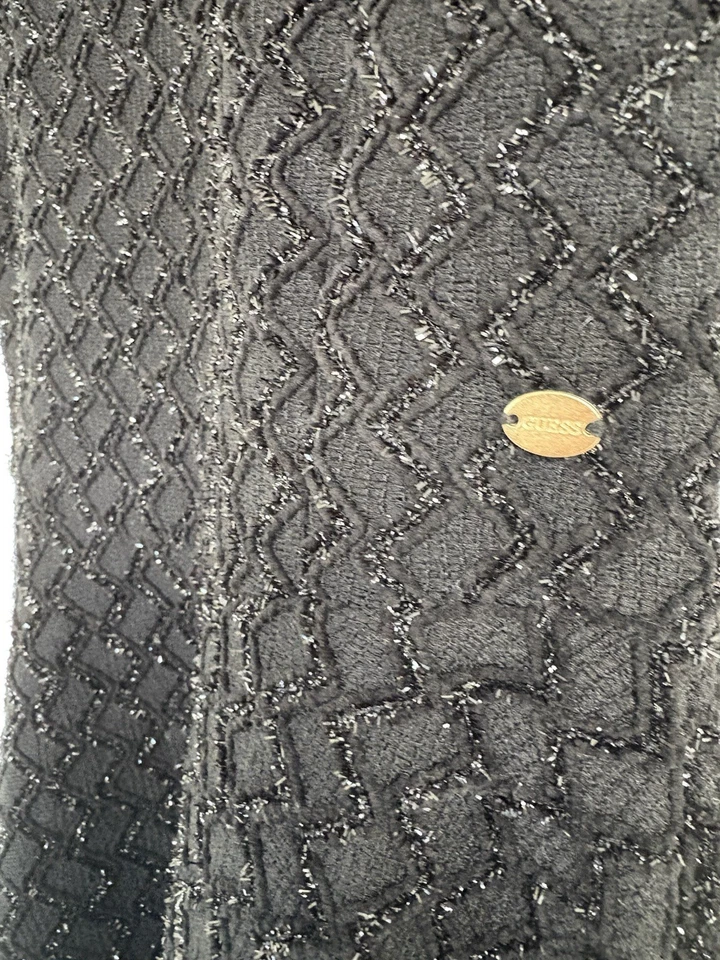 Vestido de cóctel Guess Kids negro brillante, talla niña mediana 10/12 Foto 4 de 4