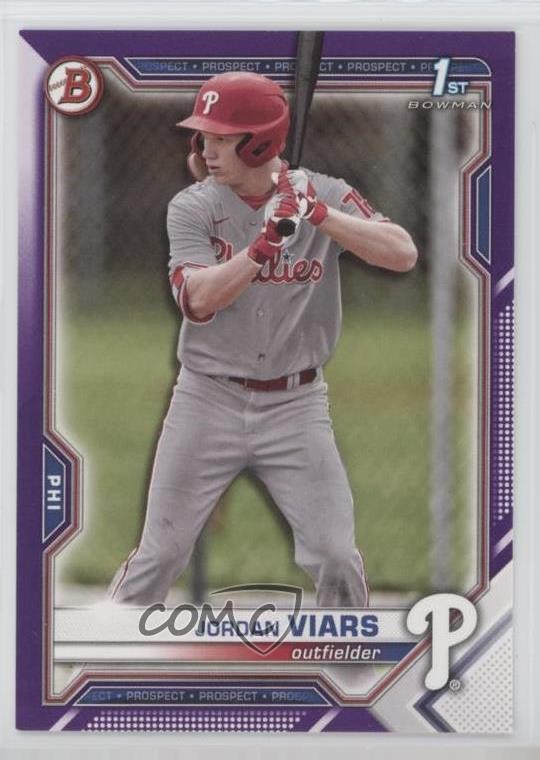2021 Bowman Draft Purple 70/250 Jordan Viars #BD-132 05ns