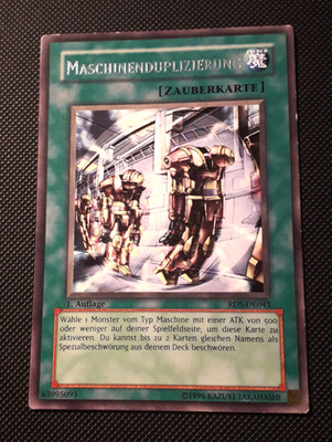Yu-Gi-Oh! Maschinenduplizierung, RDS-DE041, Rare, 1. Auflage, Deutsch, EX