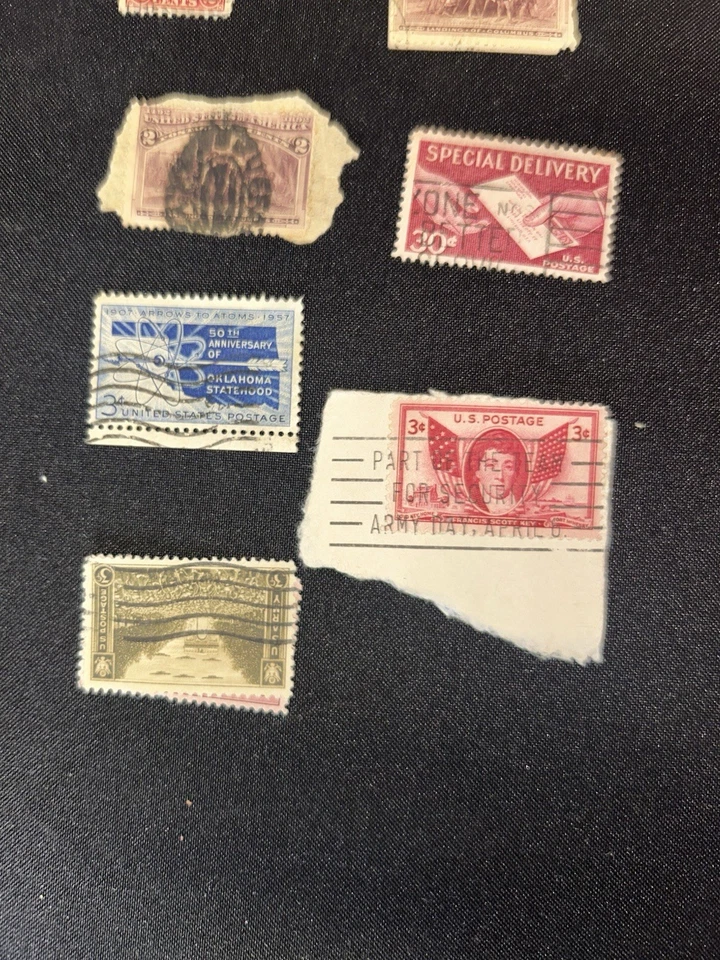 34 Assort Canceled 2Cent- 3 Cent US Postage sTamps AIR mail, special delivery - Image 3 of 4