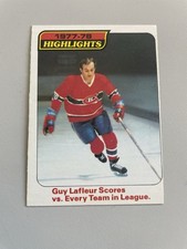 1978/79 OPC Hockey Guy Lafleur Goals Highlights Card # 3 In Excellent Condition