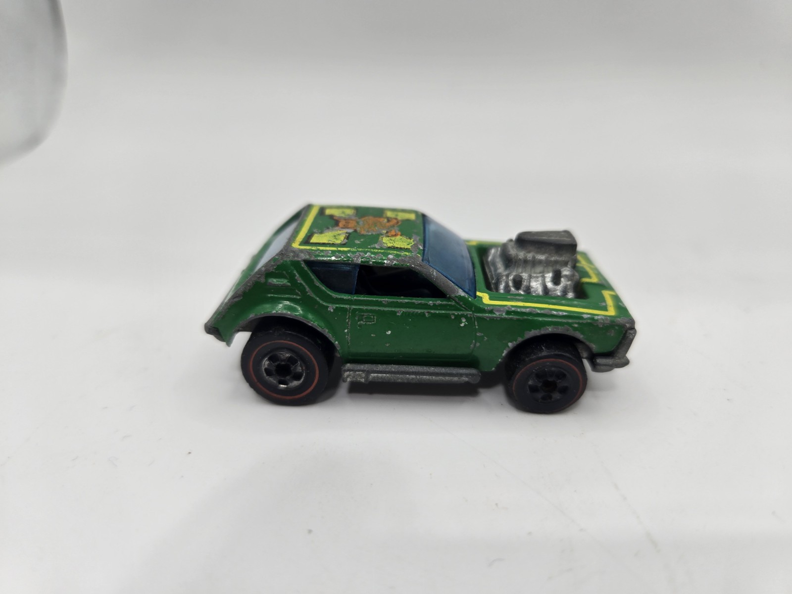 1974 Green Gremlin Grinder Vintage Hot Wheels Redline Flying Colors Hong Kong